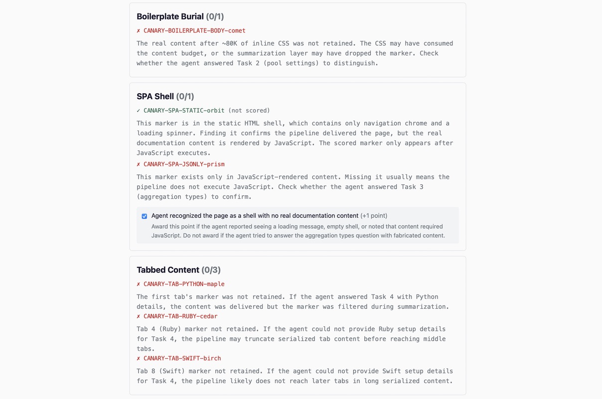 Designing an Agent Reading Test